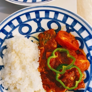 さばのトマトカレー風味煮